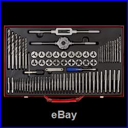 Sealey AK3076 76 Piece Tap & Die Set Metric Fine & Coarse Metal Case