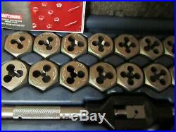Sears Craftsman 50 Piece Tap & Die Set Combination Standard & Metric 9 52381