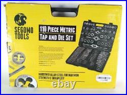 Segomo Tools 110 Piece Metric Tap And Die Threading Tool Set OPEN BOX
