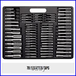 Segomo Tools 110 Piece SAE Tap And Die Threading Tool Set With Cutting Fluid