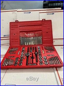 Snap On 117pc Master Tap and Die Set w Drill Bits TDTDM117A New O