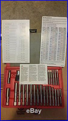 Snap On 34 Piece Metric Tap And Die Set TMA34 Like New! Precision ground flute