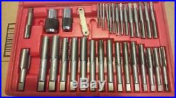 Snap On 34 Piece Metric Tap And Die Set TMA34 Like New! Precision ground flute