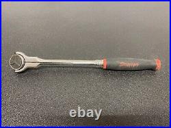 Snap On 3/8 Drive Swivel Head Red Soft Grip Ratchet