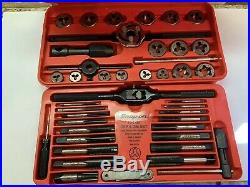 Snap On 41 Piece Td-2425 Sae Tap And Die Set-near Mint-never Used