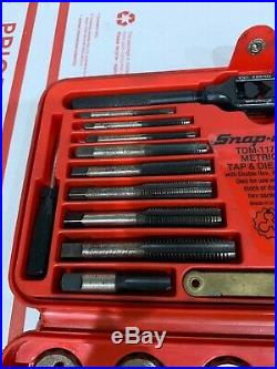Snap On 42pc Metric Tap and Die Set TDM-117A in Case