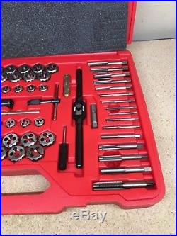 Snap On 76 Piece Tap And Die Set With Tap Socket Set TDTDM500A NEW