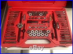Snap On 76 pc Combination Tap and Die Set TDTDM500A Like New