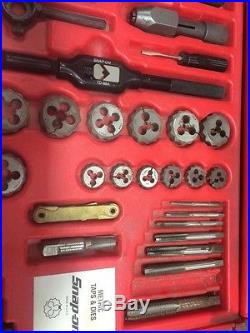 Snap-On 76 pc Tap and Die Set, TDTDM500, US/Metric Combination