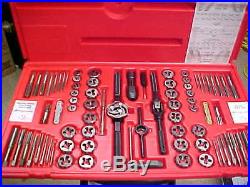 Snap-On 76 pc Tap and Die Set, TDTDM500, US/Metric Combination FREE SHIP