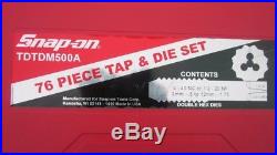 Snap-On 76pc. Tap and Die Set TDTDM500A