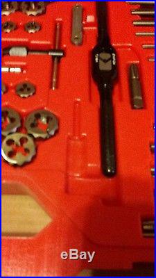 Snap On MASTER SET 117 Piece SAE and METRIC Tap and Die Set TDTDM17A