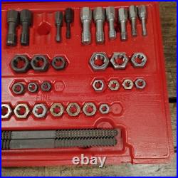 Snap On RTD48 Tap & Die Rethreading Set Threading Tool Red Hard Case Incomplete