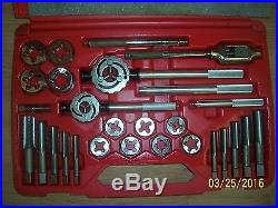 Snap-On SAE 25 Piece Tap and Die Set Nice Free Shipping