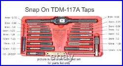 Snap On TDM-117A METRIC Tap & Die Set (with 3 Replacements)