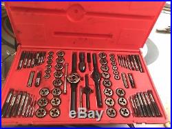 Snap-On TDTDM500A 76-piece Tap and Die Set Double Hex Dies Made in USA