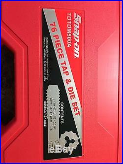 Snap On TDTDM500A Tap And Die Master Set