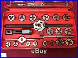 Snap On TD-2425 SAE & Blue Point TD-2425 Metric Tap and Die Set Incomplete USA
