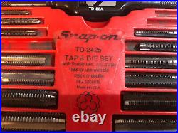 Snap On TOOLS TD-2425 SAE Tape & Die Set Made in USA MISSING 3 PIECE