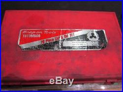Snap-On Tap And Die 76 Piece Tool Set NOT COMPLETE TDTDM500