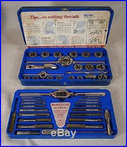 Snap On Tap And Die Sets. Metric And Standard. Two 40+ Piece Sets. Excellent