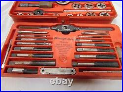 Snap On Tap and Die set TD-2425 in red case USA 40 pcs double hex sockets
