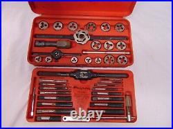 Snap On Tap and Die set TD-2425 in red case USA 40 pcs double hex sockets