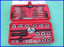 Snap On Td2425 41 Piece Sae Tap And Die Set Nf Nc Threads #4 1/2 Free Ship