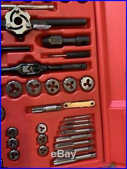 Snap On Tdtdm117, 77Pc Delux Tap And Die Set, See Pics. 77pieces