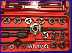 Snap On Tools 42 Pc Tap & Die Set TD-2425 Complete with Double Hex Adjustable Dies