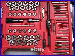 Snap On Tools 76 Piece Tap And Die Tool Set In Case
