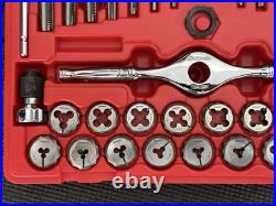 Snap On Tools MINT 39PC Left Hand Thread Tap & Die Set USA? TDLH139