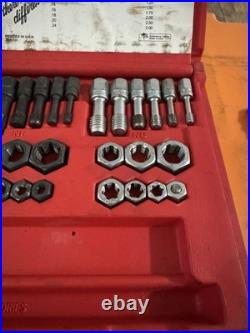 Snap On Tools RTD42 Tap & Die Rethreading Set in Case Threading Tool InComplete