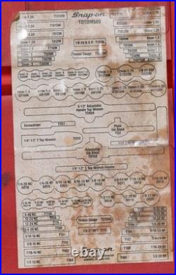 Snap On Tools Tdtdm500 Sae & Metric Master Tap & Die Set Kit