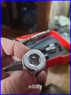 Snap On Tools USA TDRSET 7 Piece Tap and Die Drive Set With Storage Case Like NEW