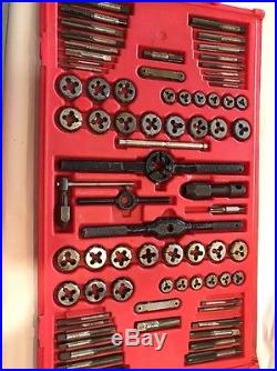 Snap On combination tap and die set. 76 Piece TDTDM500