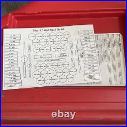 Snap-on 76 Piece Tap &die Set Tdtdm500a 4-40 Nc To 1/2-20 Nf 3mm. 5 To 12mm-1.75