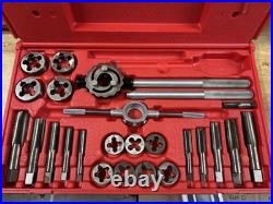 Snap-on TD9902A 25 Piece Tap & Die Set SAE 1/4 To 1 Coarse & Fine Tool Set