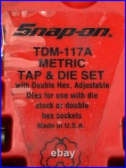 Snap-on TDM117A 41 Piece Metric Tap and Die Set