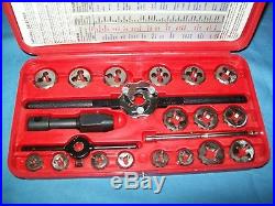 Snap-on TDM117A 41-piece 3 to 12 mm NF / NC METRIC Tap and Die Set Near MINT