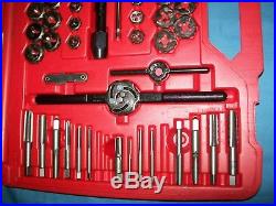 Snap-on TDTDM500A 76-piece Master Deluxe Tap and Die Set METRIC SAE 5pc Missing