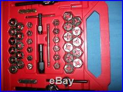 Snap-on TDTDM500A 76-piece Master Deluxe Tap and Die Set METRIC SAE 5pc Missing