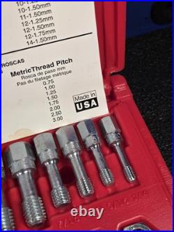 Snap-on TOOLS RTD48 New NOS 48-pc SAE & Metric Thread Restoring Rethreading Set