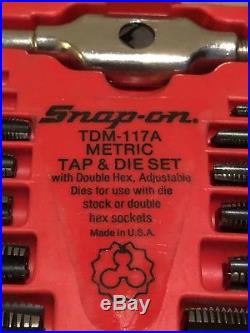 Snap-on Tools 41 Piece Metric Tap and Die Set TDM-117A