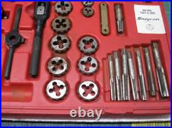 Snap-on Tools 76 Piece Tap & Die Set TDTDM500 Lot# HBD1