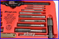 Snap-on Tools Tap And Die Set TDM-117A MISSING ONE PIECE PLEASE SEE PICTURES