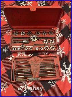 Snap-on Tools Td-2426 34pc Metric Tap & Die Set Missing 8 Pieces USA