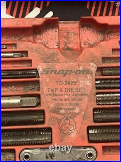 Snap-on Tools Td-2426 34pc Metric Tap & Die Set Missing 8 Pieces USA