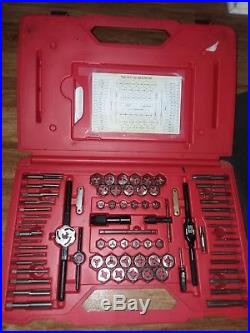 Snap on tdtdm500a 76 piece tap and die set like new shape