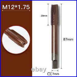 Spiral Flute Point HSS Machine Thread Taps Set TiN Coated / HSS-Co Cobalt M2-M12